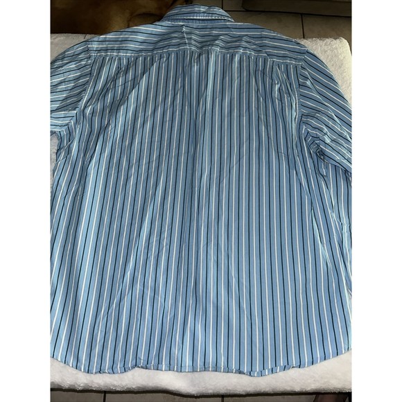 Vintage 90’s Duck Head Button Down Striped Long Sleeve Shirt (XL) - Picture 4 of 5